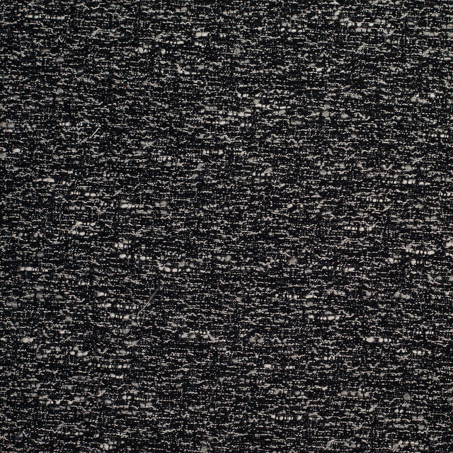 Italian Black/White Metallic Wool Woven