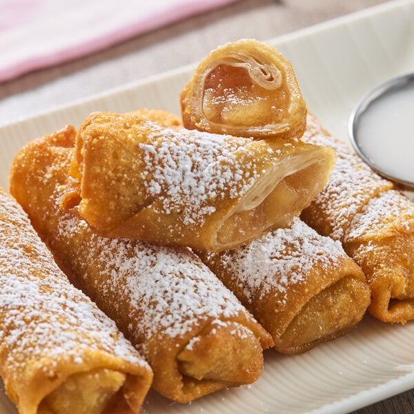 Finger Food Products Apple Pie Dessert Log Egg Roll 2 oz. - 72/Case