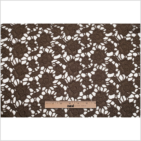 Cypress Green Novelty Polyester Guipure Lace