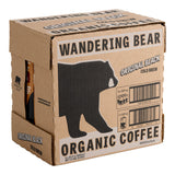 Wandering Bear Organic Straight Black Cold Brew Coffee 32 fl. oz. - 6/Case