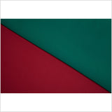 Tango Red/Alpine Green Double-Faced Neoprene/Scuba Fabric