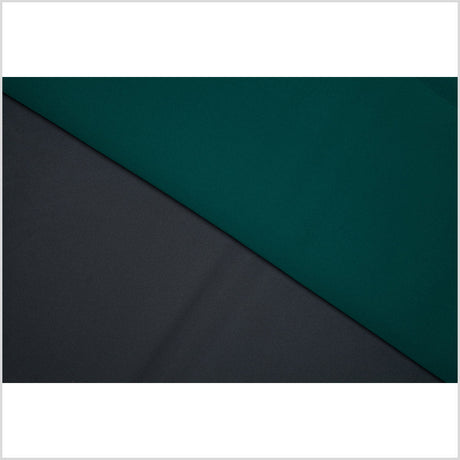 Gravel Gray/Forest Green Double-Faced Neoprene/Scuba Fabric