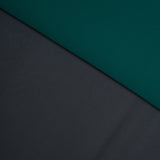Gravel Gray/Forest Green Double-Faced Neoprene/Scuba Fabric