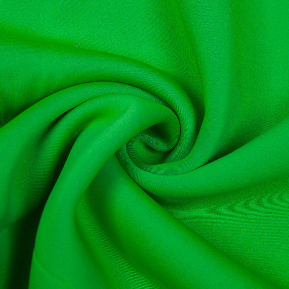 True Red/Classic Green Double-Faced Neoprene/Scuba Fabric
