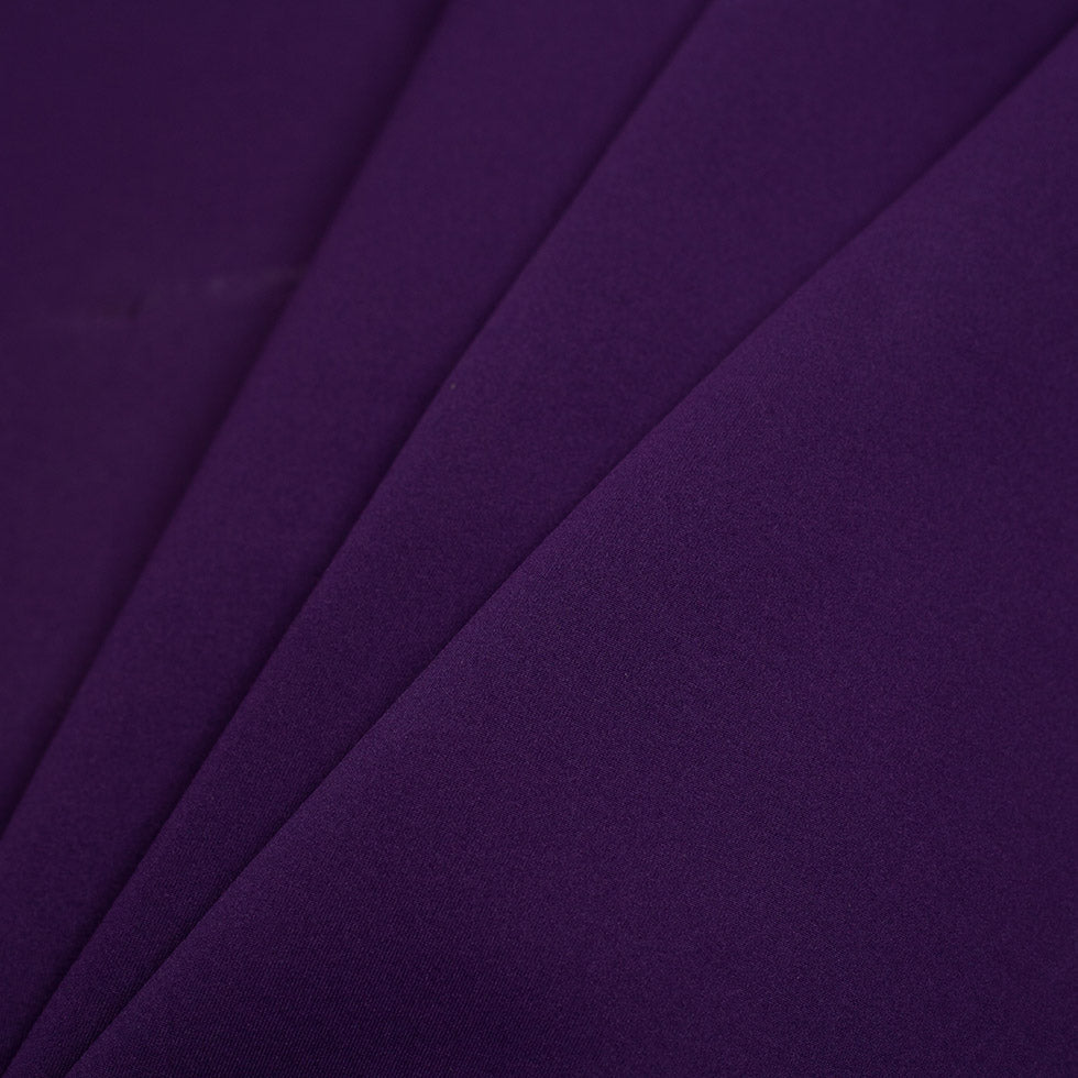 Carrot/Imperial Purple Double-Faced Neoprene/Scuba Fabric