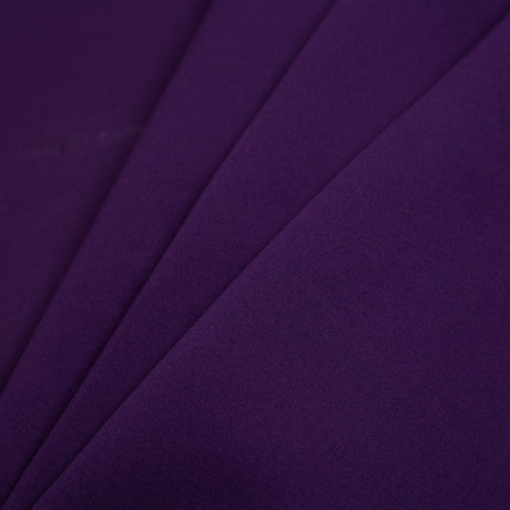Carrot/Imperial Purple Double-Faced Neoprene/Scuba Fabric
