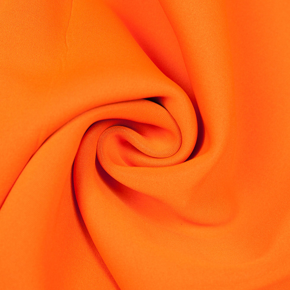 Carrot/Imperial Purple Double-Faced Neoprene/Scuba Fabric