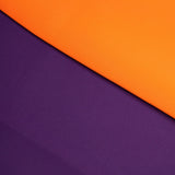 Carrot/Imperial Purple Double-Faced Neoprene/Scuba Fabric