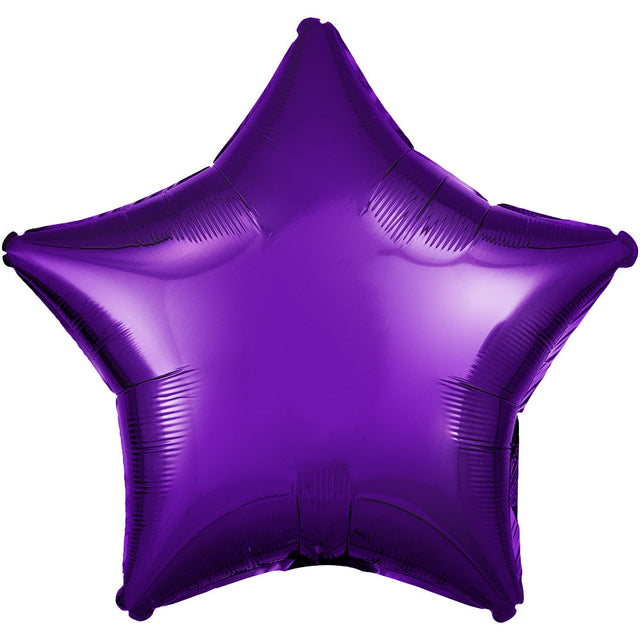 Star Metallic Purple Foil Balloon