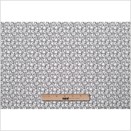 Black/White Abstract Geometric Stretch Cotton Print