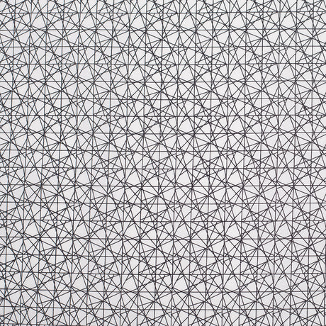 Black/White Abstract Geometric Stretch Cotton Print