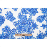 Blue/White Floral Woven Cotton Print