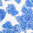 Blue/White Floral Woven Cotton Print