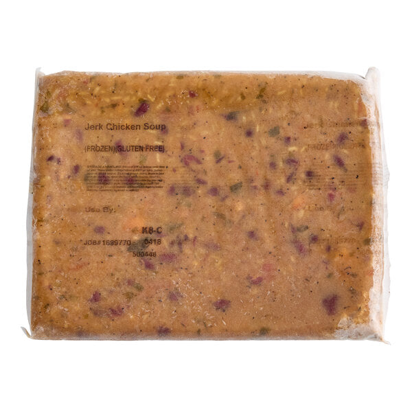 Kettle Cuisine Caribbean Jerk Chicken Soup 4 lb. - 4/Case
