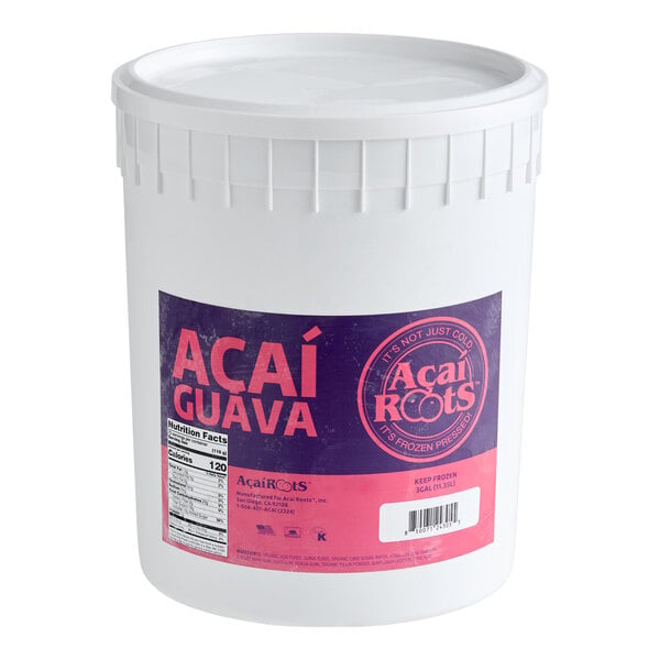 Acai Roots Organic Acai and Guava Cream Sorbet 3 Gallon