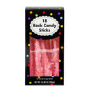 8" Bright Yellow Rock Candy Sticks – 18 Pieces, 10.8 oz