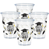 Creative Converting Congrats Grad Plastic Tumblers – 16oz, 24ct