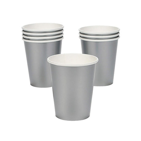 9 oz School Bus Yellow Paper Party Cups – 24 Count Disposable Set