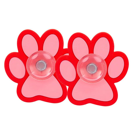 12-Pack 2 1/4" Bright Red Paw Print Fidget Spinners