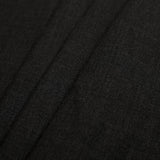 Charcoal Doubled-Faced Wool-Polyester Crepe