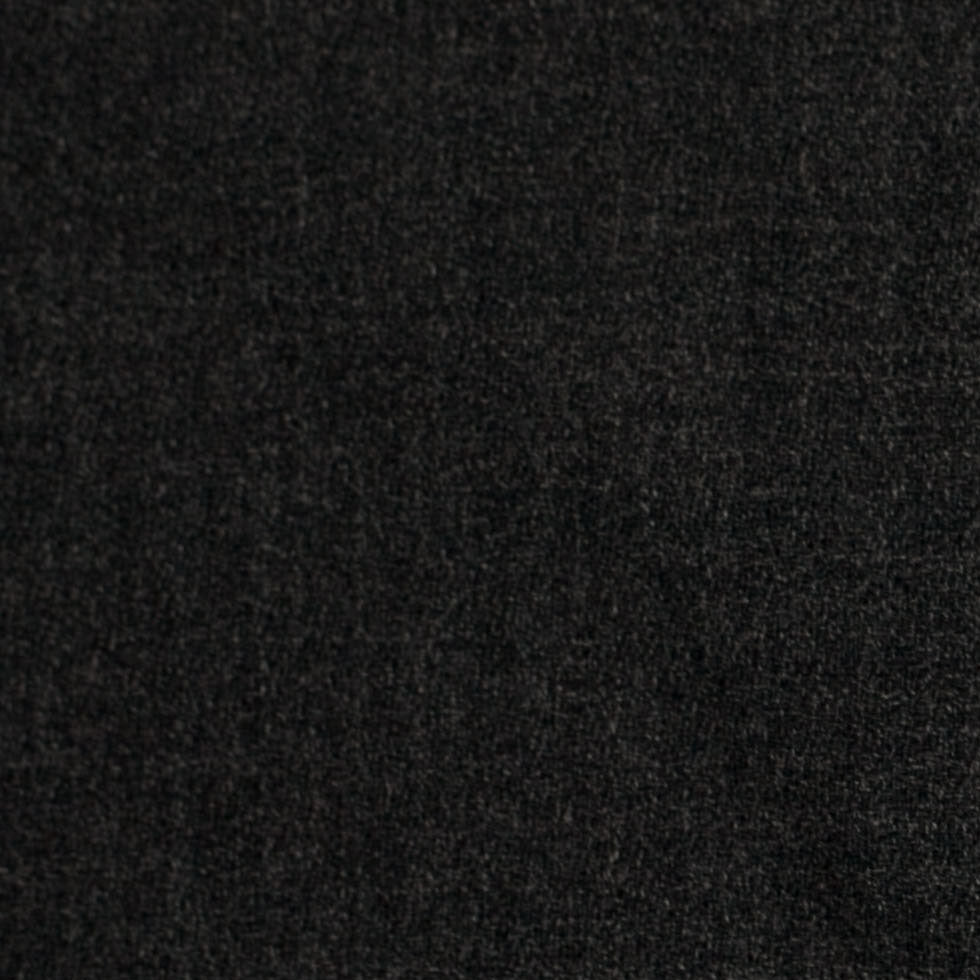 Charcoal Doubled-Faced Wool-Polyester Crepe