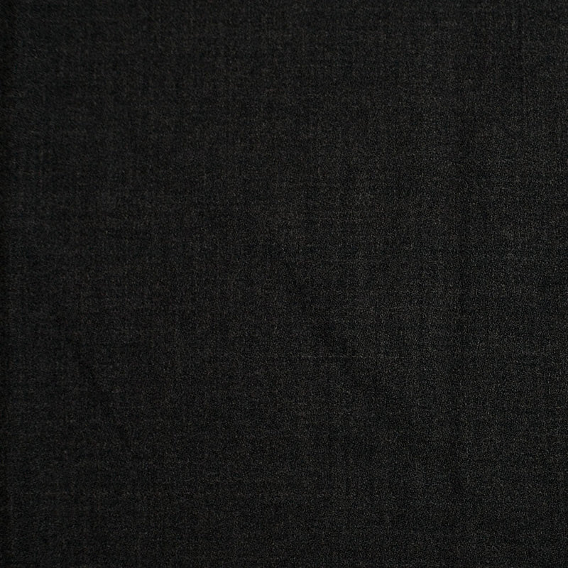 Charcoal Doubled-Faced Wool-Polyester Crepe