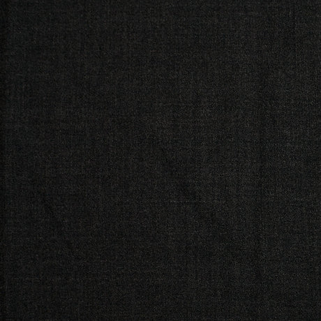 Charcoal Doubled-Faced Wool-Polyester Crepe