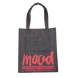 Charcoal Felt Mood Bag with Cayenne Logo