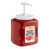 Red Gold Fancy Ketchup Plastic Jug with Pump 114 oz. - 6/Case