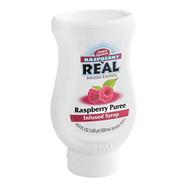 Real Raspberry Puree Infused Syrup 16.9 fl. oz. - 6/Case