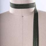 3 Yards 5/8" Dark Army Green Fold Over Elastic Face Mask Trim
