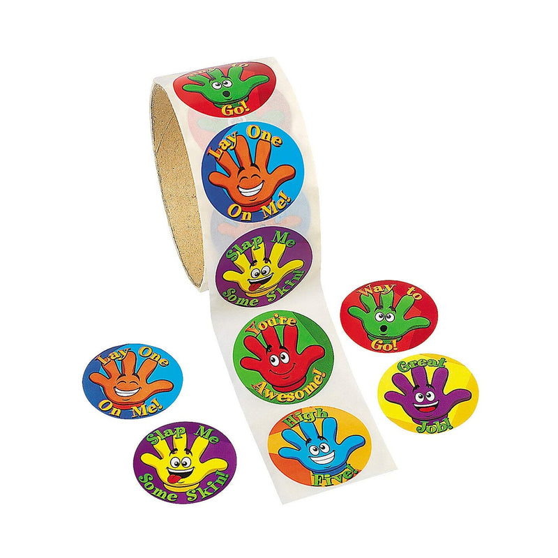 High Five Sticker Roll 100 Pieces