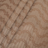 Nougat/Hazel Floral Striped Acetate Lining