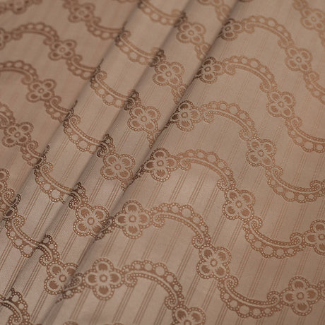 Nougat/Hazel Floral Striped Acetate Lining