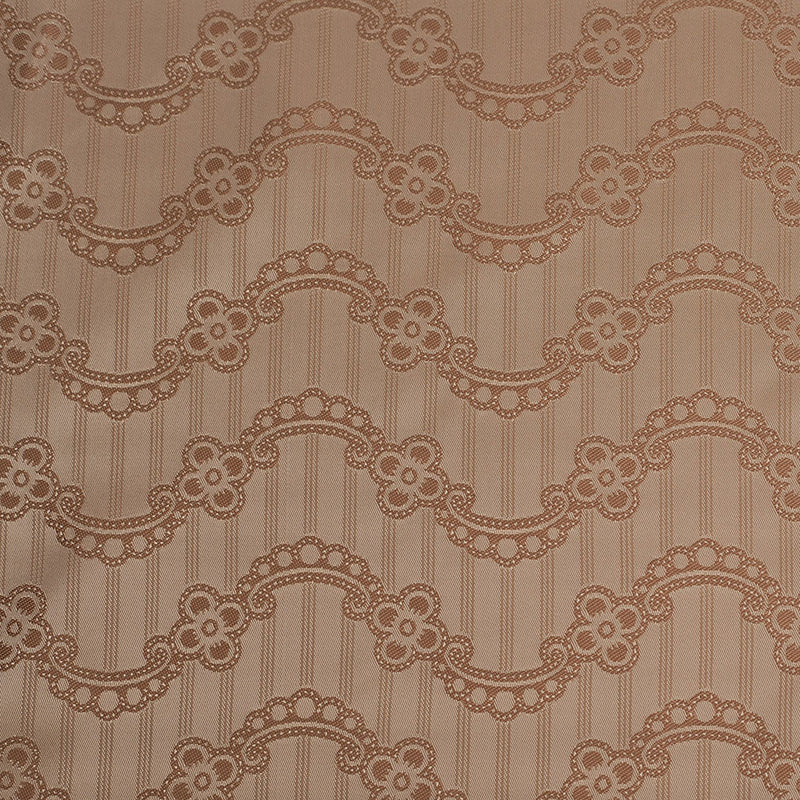 Nougat/Hazel Floral Striped Acetate Lining