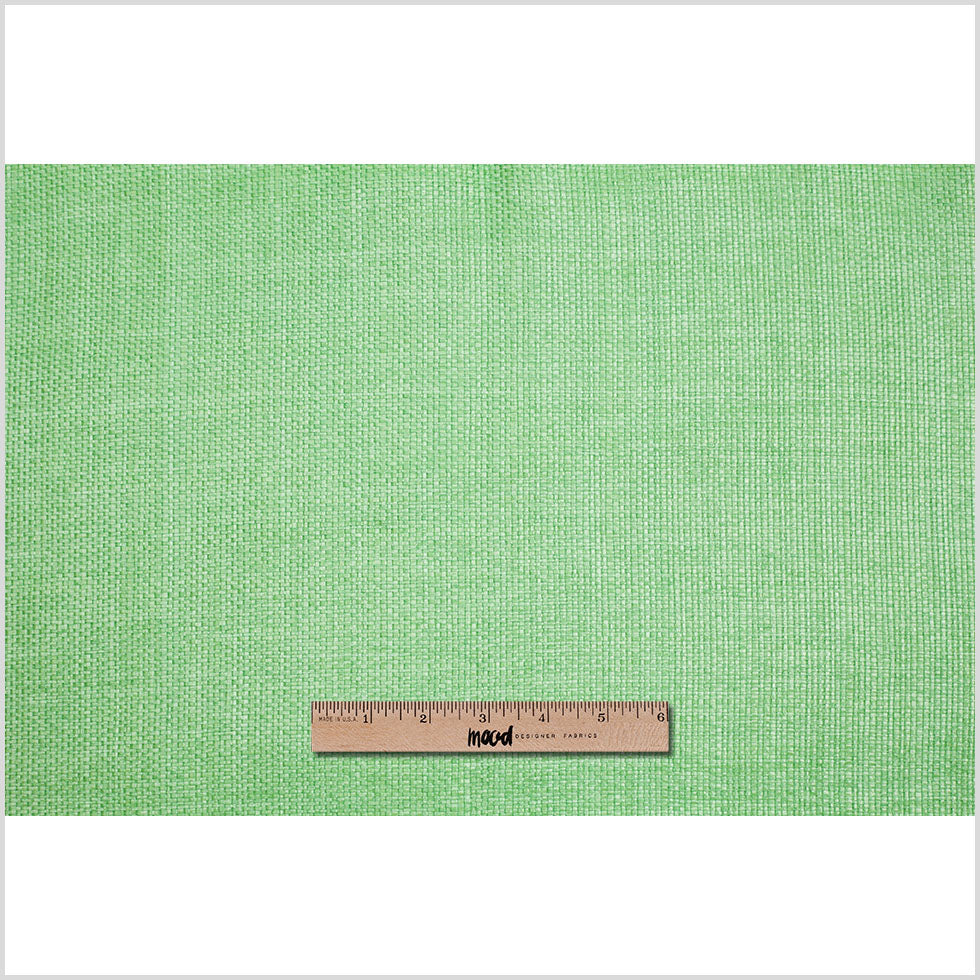 Italian Grass Green Raffia-Like Novelty Woven