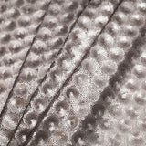 Polyester Mesh with Clustered Baby Sequins - Silver