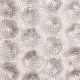 Polyester Mesh with Clustered Baby Sequins - Silver