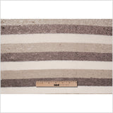 Beige/Brown/White Striped Baby Sequins on Polyester Mesh