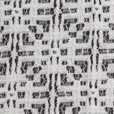 White Geometric Cotton-Nylon Lace