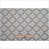 White Geometric Cotton-Nylon Lace