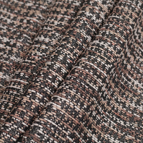 Metallic Black/Brown/White Abstract Novelty Woven