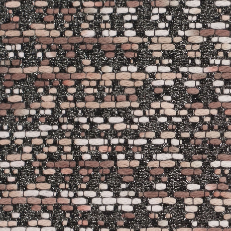 Metallic Black/Brown/White Abstract Novelty Woven