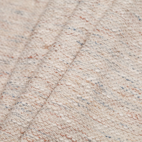 Metallic Silver/Off-White Acetate Novelty Knit