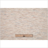 Metallic Silver/Off-White Acetate Novelty Knit