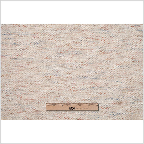 Metallic Silver/Off-White Acetate Novelty Knit