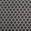 Metallic Black/Black Nylon Floral Lace