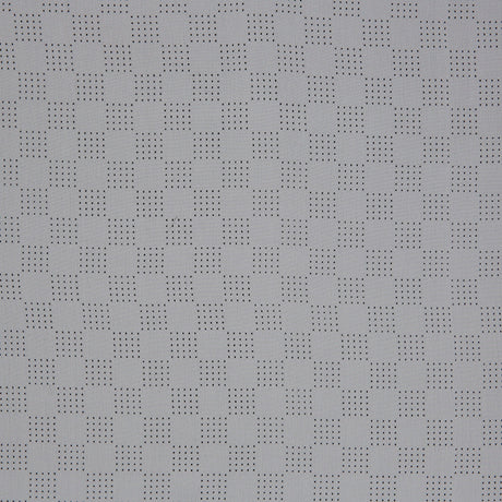White Perforated Italian Silk Crepe de Chine