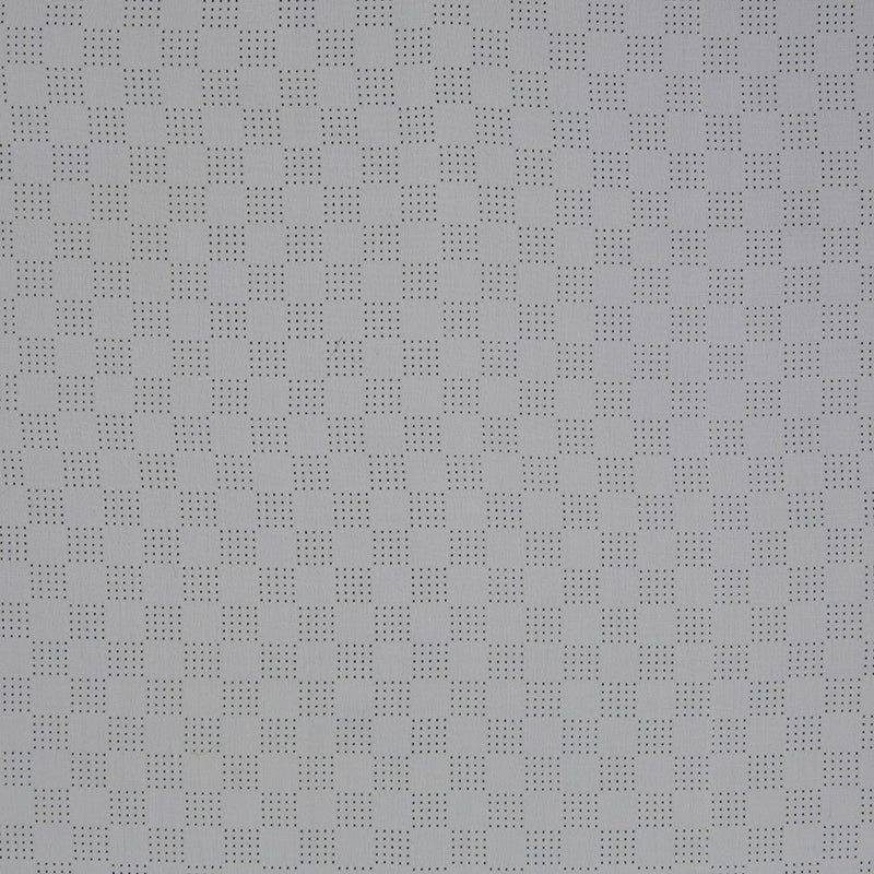White Perforated Italian Silk Crepe de Chine