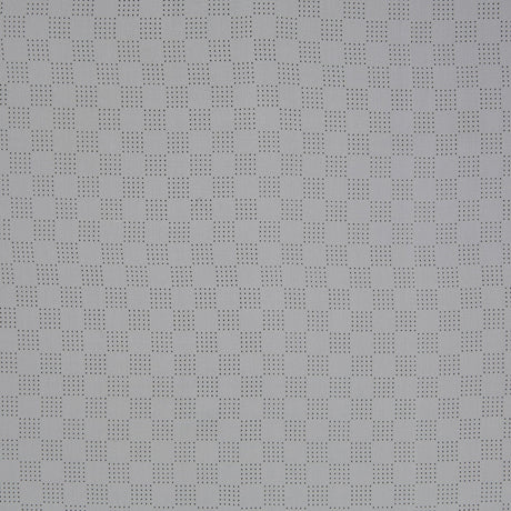 White Perforated Italian Silk Crepe de Chine